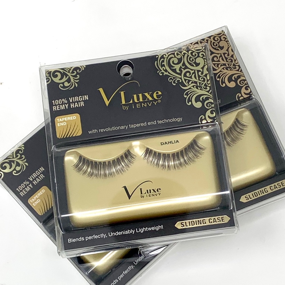 Dahlia by Vluxe I Envy Human Hair Eyelashes-3 pack